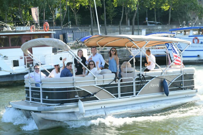 croisière bateaux luxe champagne drapeau usa seine paris france diner leboncoin thème usa américain agence wato we are the oracle evenementiel events