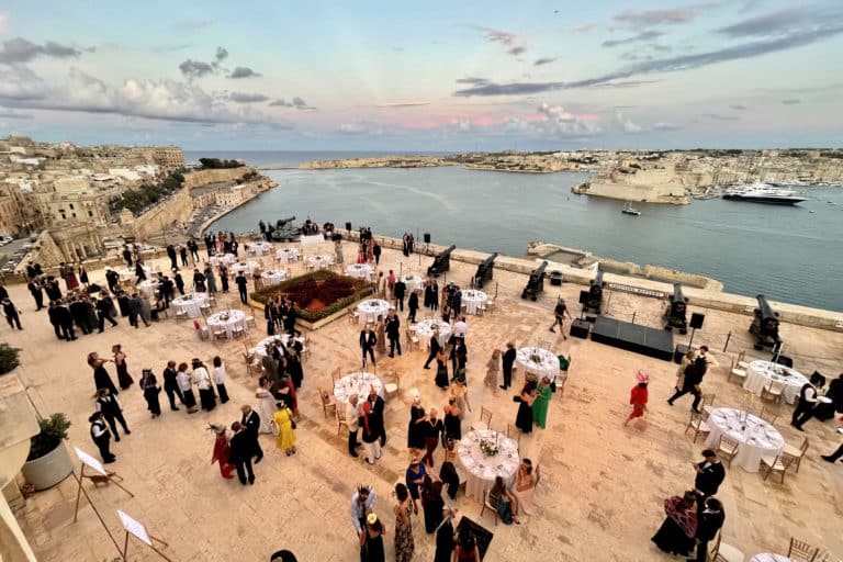 mariage luxe malte canon repas soirée