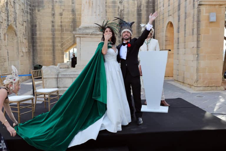 amour Upper Barrakka Gardens mariée mariage luxe malte