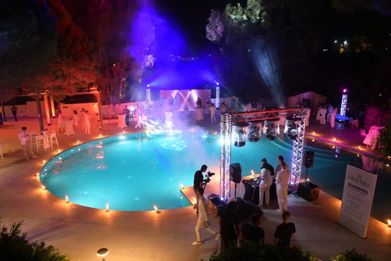 soirée mariage pool party