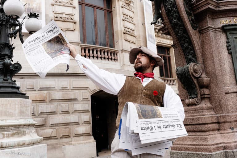 acteurs bastien dubois vendeurs de journaux spirit agence WATO opera garnier