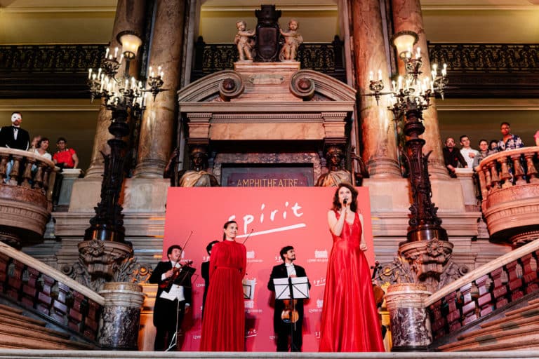 jennifer courcier marine chagnon chanteuses d'opera diner de gala tenue rouge spirit agence WATO opera garnier