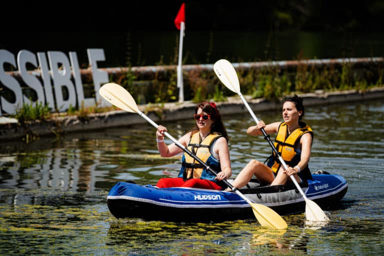 openclassrooms classe verte summer party agence WATO plage de lys chantilly activités canoe equipe