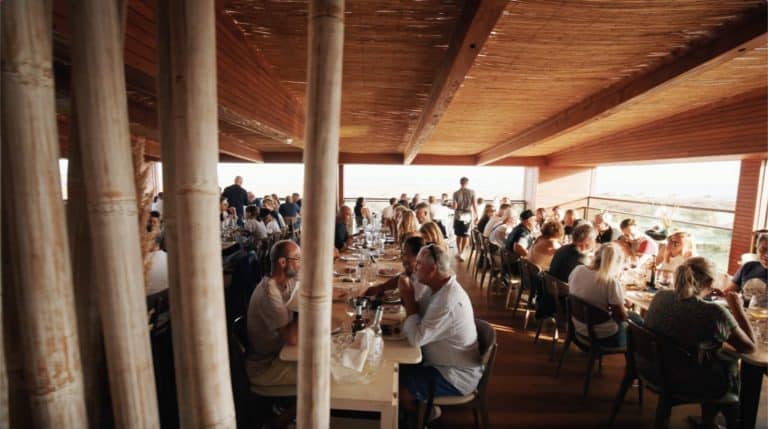 restaurant estamine ilha deserta diner seminaire immersif faro algarve luxe agence evenementiel WATO paris