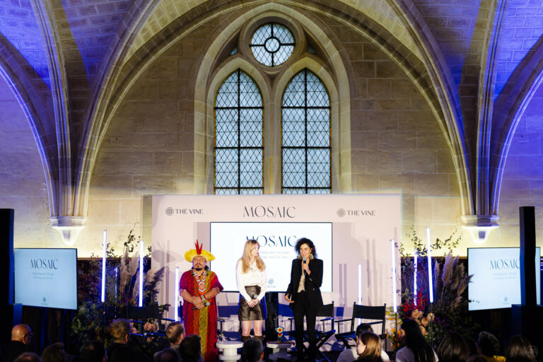 conference speech Gala de charite abbaye de royaumont the vine global impact mosaic agence evenementielle luxe glamour Agence WATO