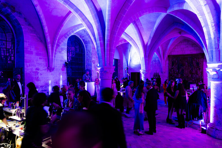 soiree lumieres Gala de charite abbaye de royaumont the vine global impact mosaic agence evenementielle luxe glamour Agence WATO