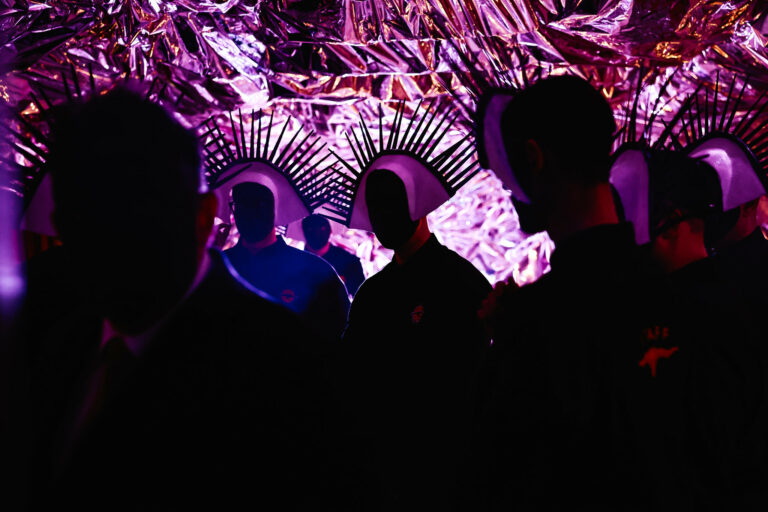 eye mask surrealist dinner