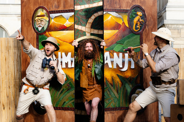 pierre gerard david sebastien antoine foulques jubert decor geant jumanji jungle party agence wato international evenementiel immersif