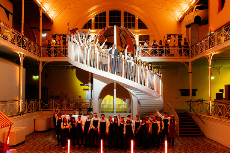 musical comedy young v&a london immersive party.