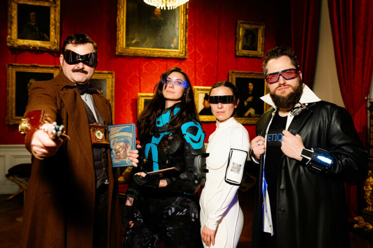 soiree neuflize musee jacquemart andre agence evenementielle wato acteurs costumes futur et moderne