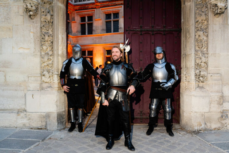 Foulques Jubert Musée Cluny chevaliers en armure evenement theme Moyen Age agence WATO