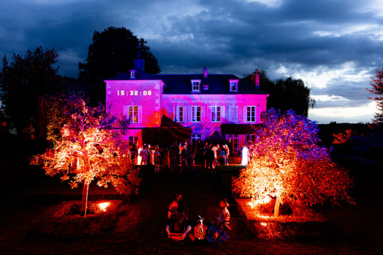 Manoir secret mapping video evenementiel compte a rebours